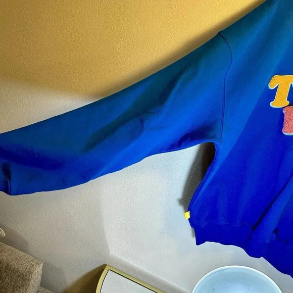 Tommyinnit Sweatshirt Mens  Large Blue Logo Limited Edition Casual Pullover - Picture 11 of 13